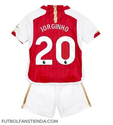 Arsenal Jorginho Frello #20 Primera Equipación Niños 2023-24 Manga Corta (+ Pantalones cortos)